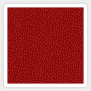 Red Spots Pattern Sticker